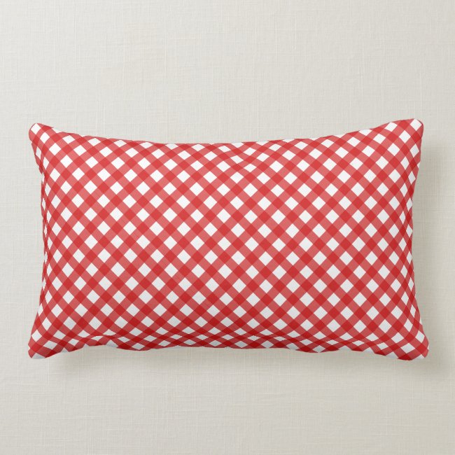 Red Country Style Gingham Pattern