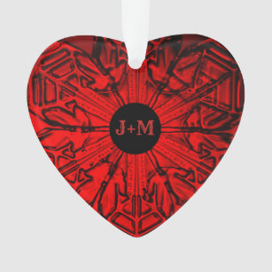 Couple Initials Christmas Ornaments Zazzle 100 Satisfaction Guaranteed