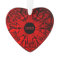 Red Couple Initials Custom Year Heart