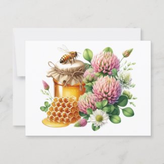 Red Cover Honey Postcard