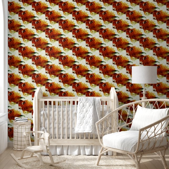 Red Cow Painting Wallpaper (Kids)