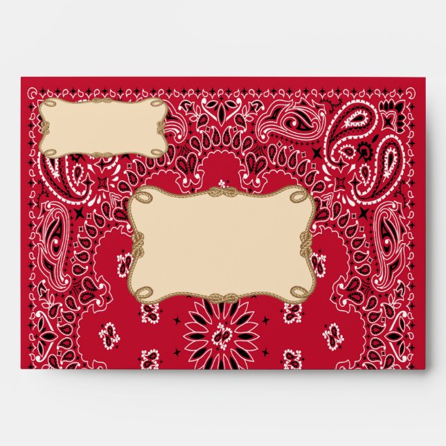 Red Cowboy, Bandana Envelope (Front)