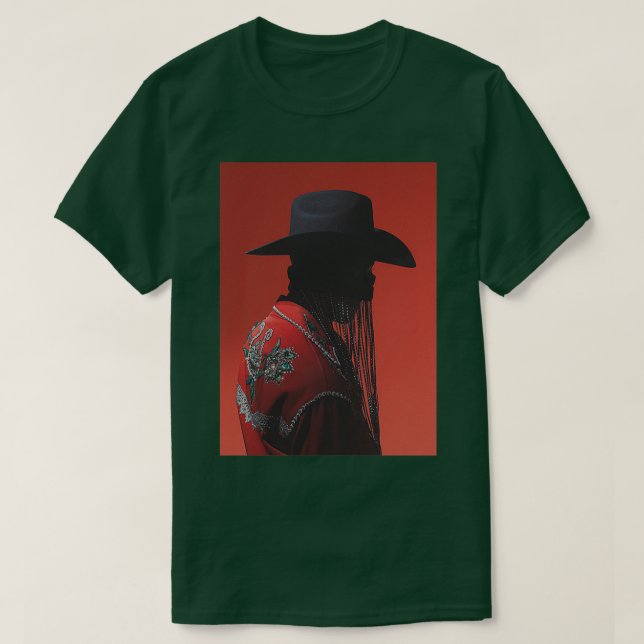 Red Cowboy Orville Peck T-Shirt (Design Front)