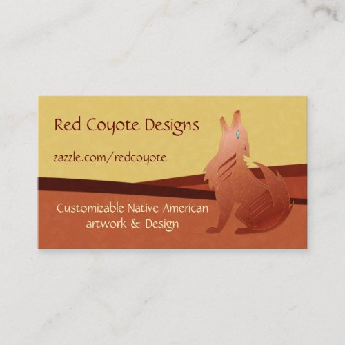 Red Coyote Business Card
