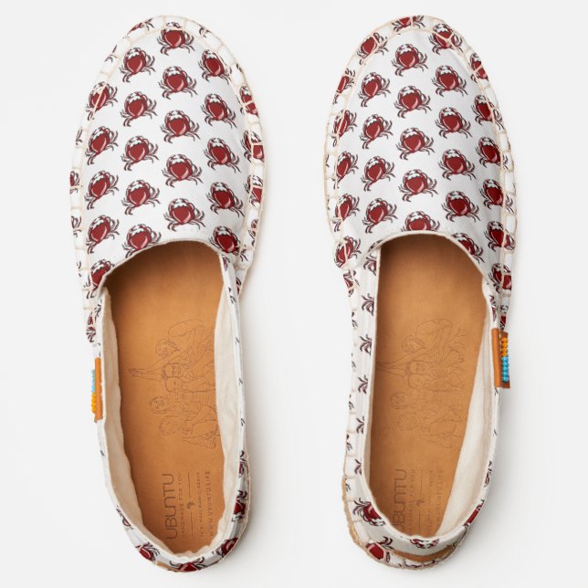 Red Crab Beach Espadrilles (Front)