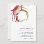 Red Crab Bridal Shower Invitation (Front)