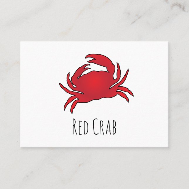 Red Crab Business Card (Front)