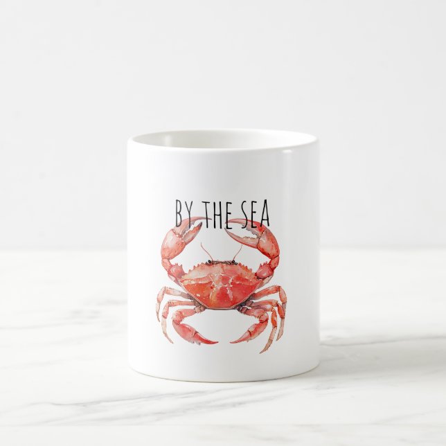 Red Crab By the sea Coffee Mug (Center)