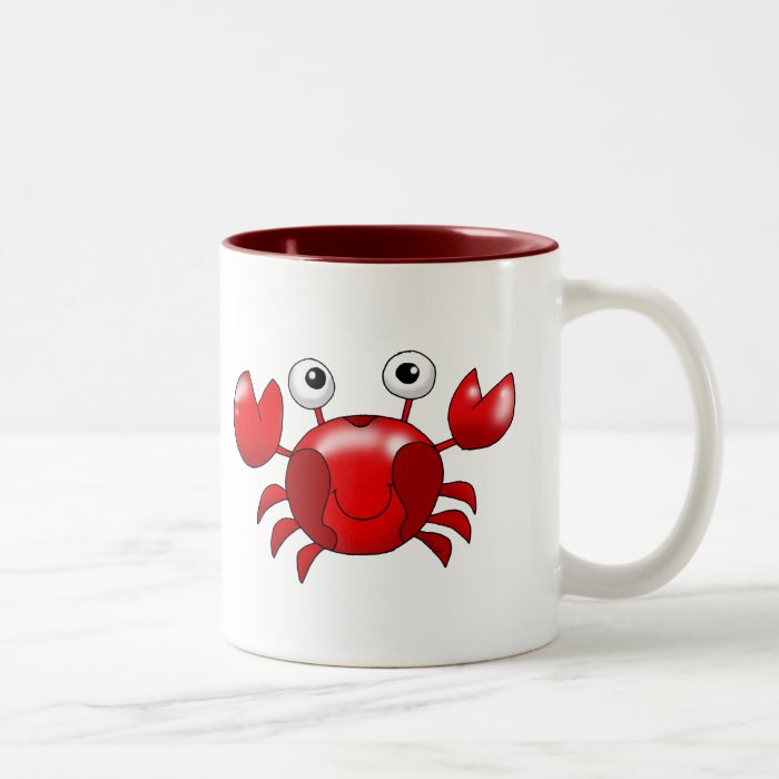 Red crab coffee mugs
