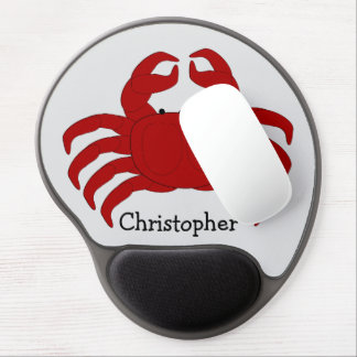 Red Crab Design Gel Mouse Pad