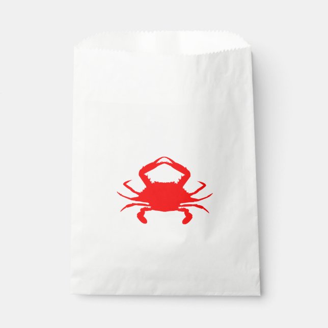 Red Crab Favor Bag (Front)