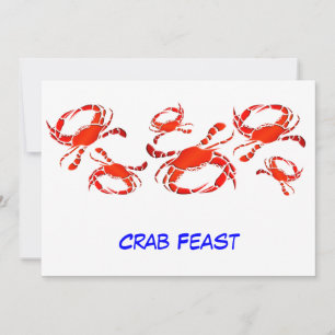 Red Crab Feast Invitation