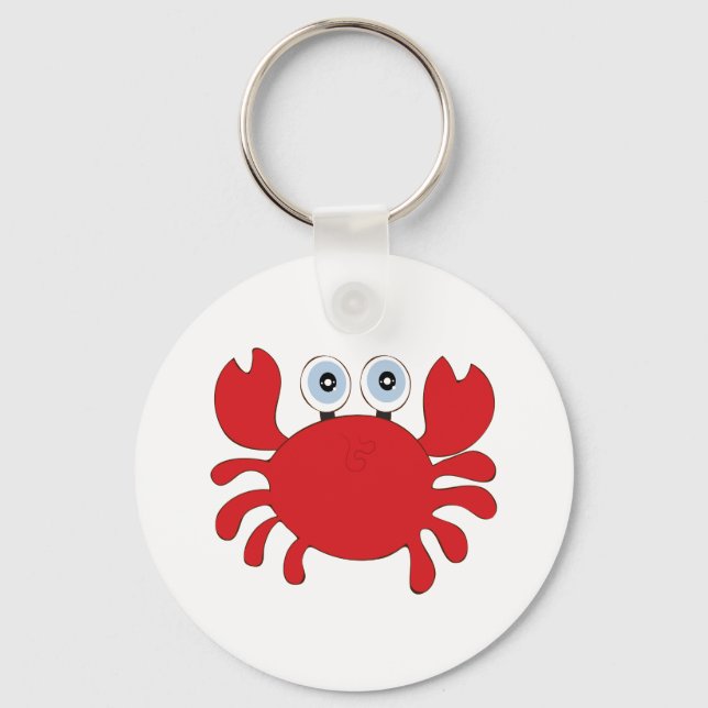 Red Crab Food Keychain (Front)