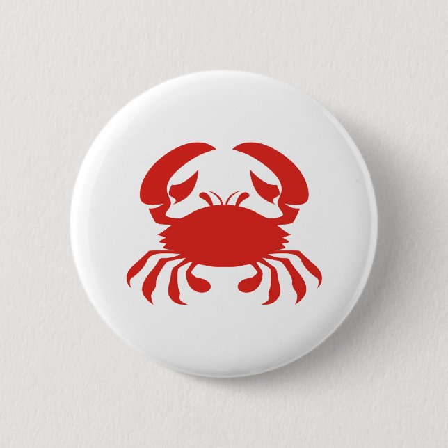 Red Crab Logo Button (Front)