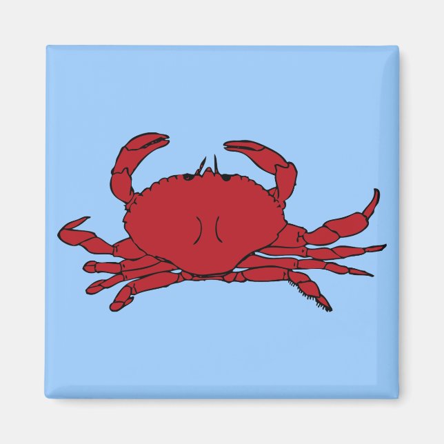 Red Crab Magnet (Front)