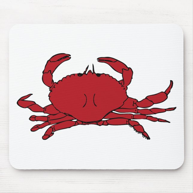 Red Crab Mouse Pad (Front)