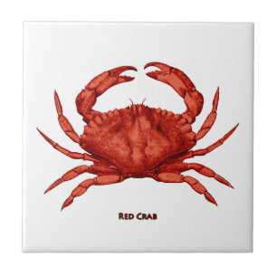 Red Crab (Pacific) Ceramic Tile