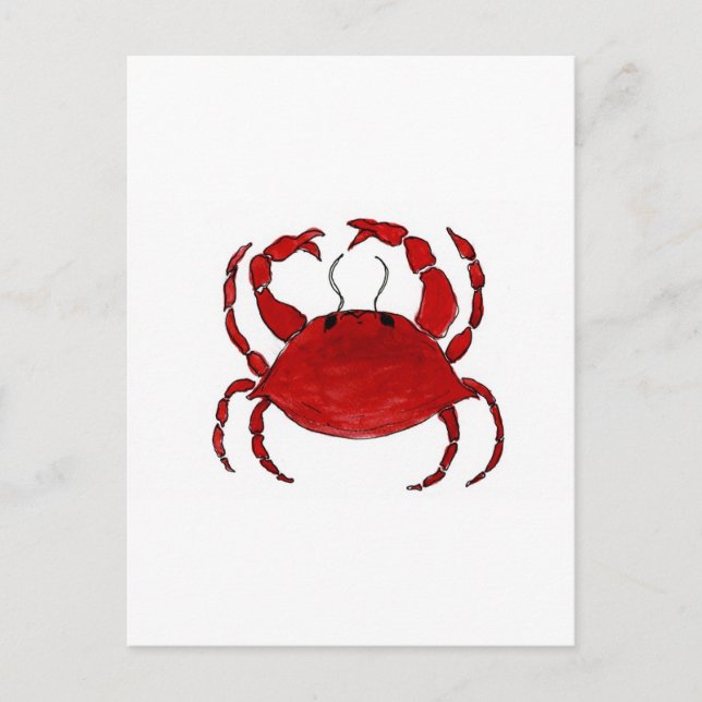 Red Crab Postcard (Front)