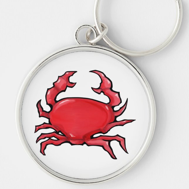 Red Crab Premium Keychain (Front)