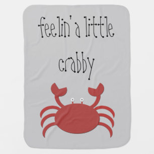 Red Crab Receiving Blanket