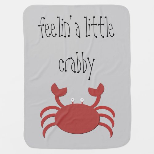 Red Crab Receiving Blanket