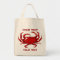 Red Crab Template  Grocery Tote Bag