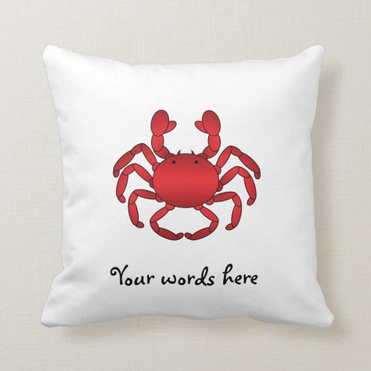 red crab pillow