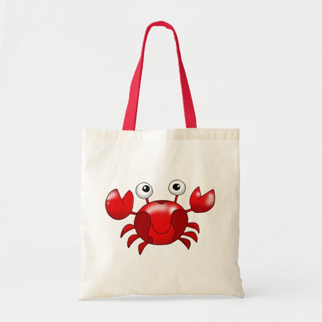 Red crab tote bag (Front)