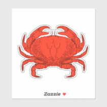 Red Crab Vinyl Decal