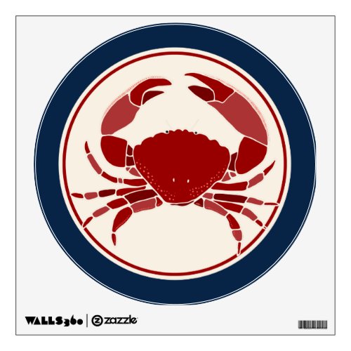 Red Crab Wall Sticker