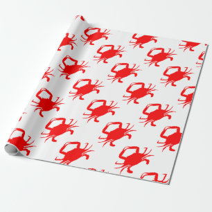 Red Crab Wrapping Paper
