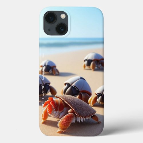 RED CRABS WALKING ON BEACHES  iPhone 13 CASE
