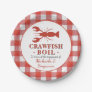 Red Crawfish Boil Seafood Party Engagement Picnic Paper Plates