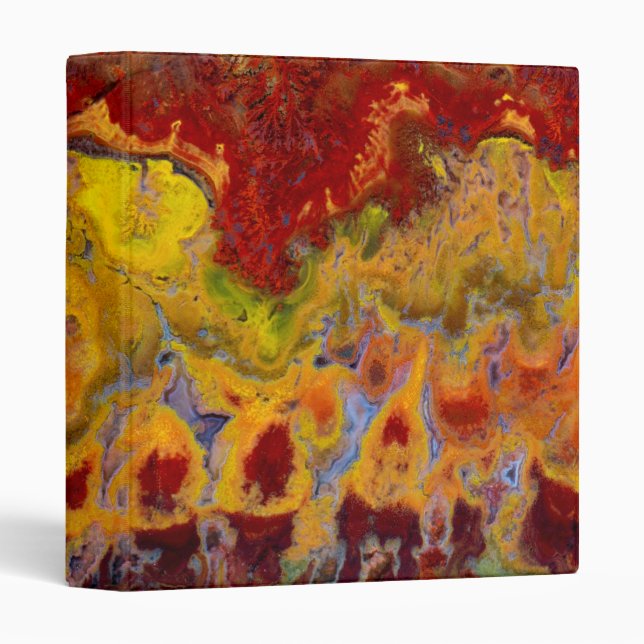 Red Crayola Jasper 3 Ring Binder (Front/Spine)