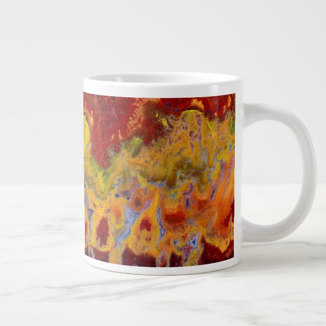 Red Crayola Jasper Giant Coffee Mug (Right)