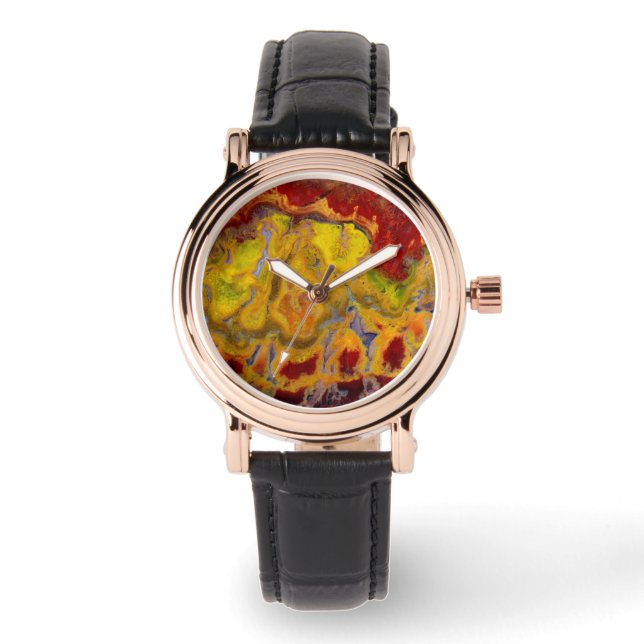 Red Crayola Jasper Watch (Front)
