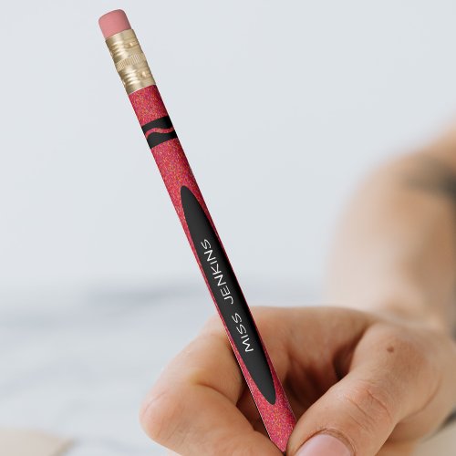 Red Crayon Teacher Pencil