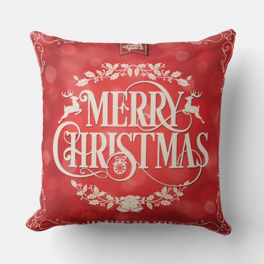 Red & Cream Christmas & New Year Greeting