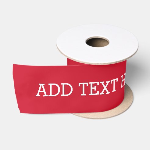 Custom Text Ribbon Ribbon | Zazzle