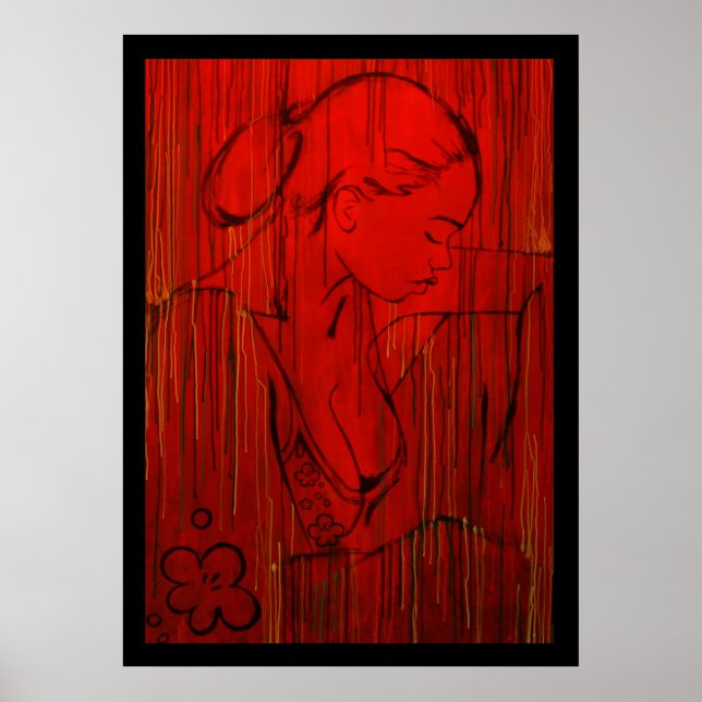 Red Creole Rain Poster (Front)