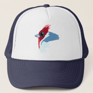 Red-Crested Cardinal Bird Trucker Hat