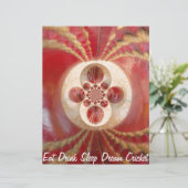 Red Cricket Balls Abstract Art Print Design (Standing Front)