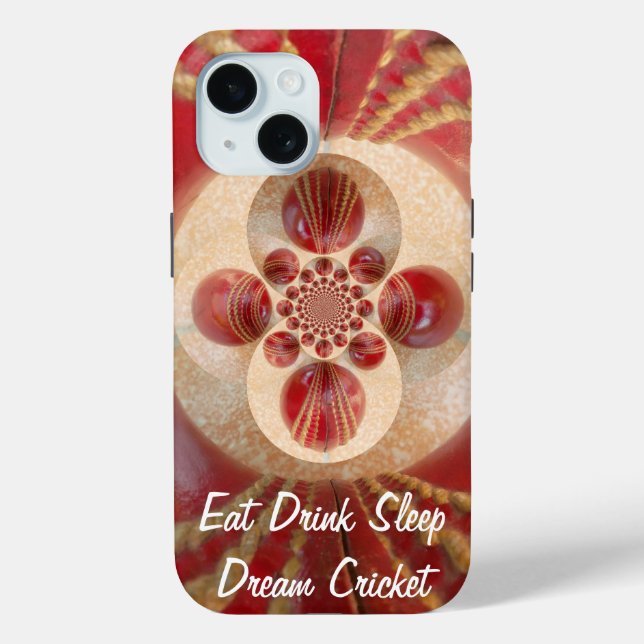 Red Cricket Balls Abstract Art Print Design Case-Mate iPhone Case (Back)