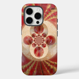 Red Cricket Balls Abstract Art Print Design iPhone 16 Pro Case