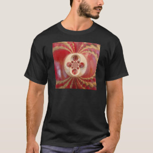 Red Cricket Balls Abstract Art Print Design T-Shirt