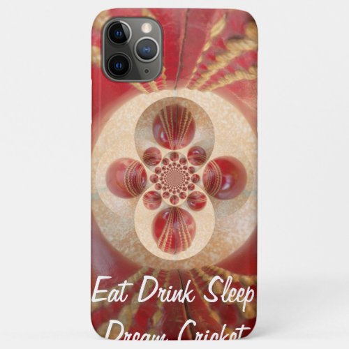 Red Cricket balls design iPhone 11 Pro Max Case