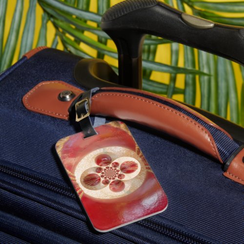 Red Cricket balls design Luggage Tag
