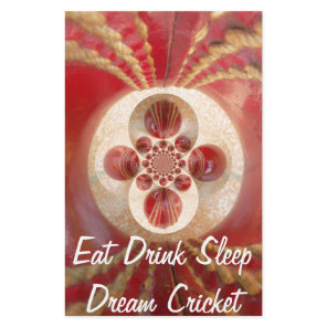 Red Cricket balls design Stationery