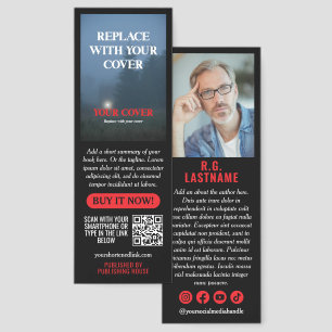 Red Crime Thriller Book Cover About the Author Bookmarks