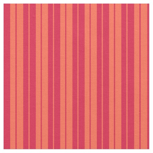 Red & Crimson Lines Fabric